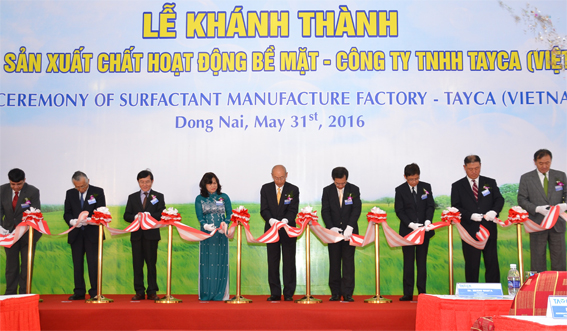 Tayca VN inaugurates surfactant manufacture factory