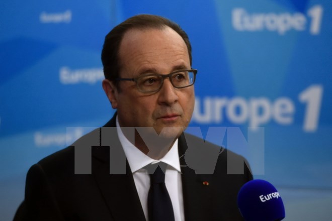 Tổng thống Pháp Francois Hollande. (Ảnh: AFP/TTXVN)