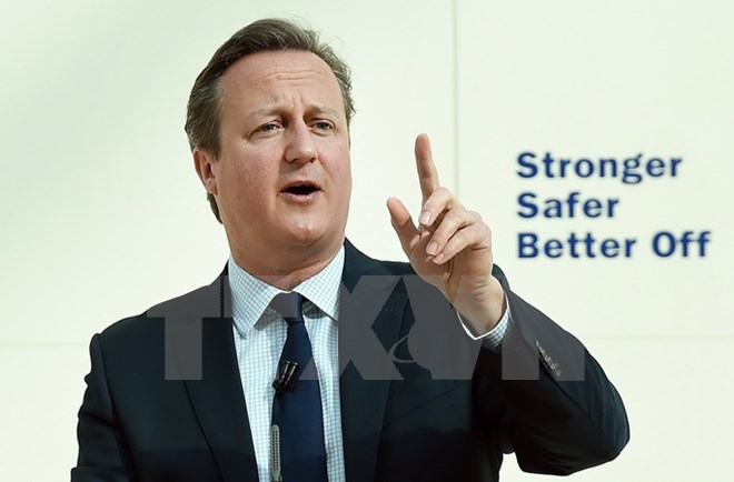 Thủ tướng Anh David Cameron. (Nguồn: EPA/TTXVN)