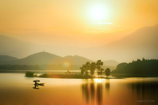 Dong Mo tourism area at sunset