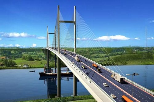 An artist impression of the new bridge between Ho Chi Minh City and Dong Nai Province