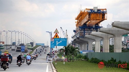 A section of HCM City’s first metro route Ben Thanh - Suoi Tien (Photo: infonet.vn)