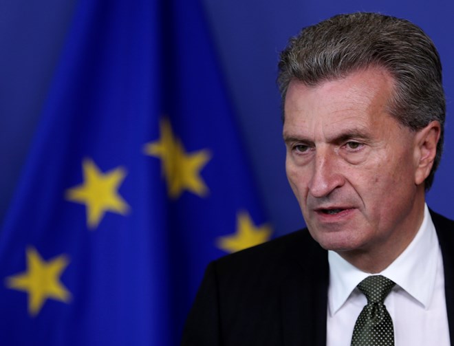 Ông Guenther Oettinger. (Nguồn: Politico.eu)