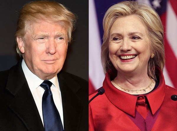 Tỷ phú Donald Trump và cựu Ngoại trưởng Mỹ Hillary Clinton. (Nguồn: Getty Images)