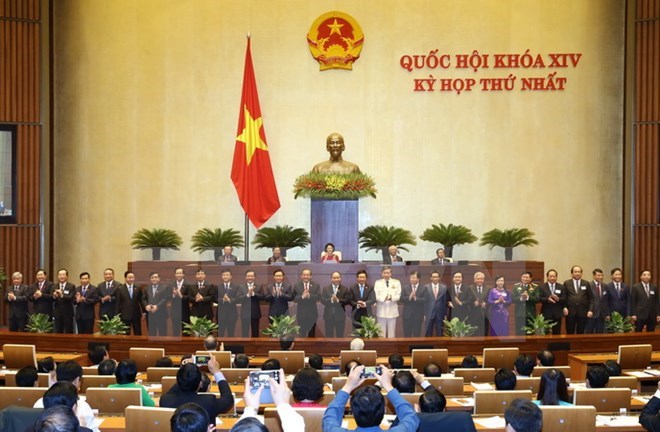 New Cabinet members introduced at the first session of the 14th National Assembly 