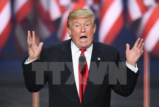 Ứng cử viên Tổng thống của đảng Cộng hòa Donald Trump. (Nguồn: AFP/TTXVN)