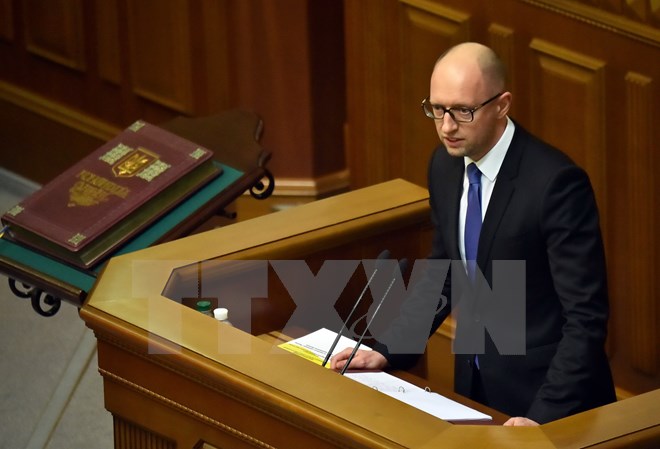 Cựu Thủ tướng Ukraine Arseniy Yatsenyuk. (Nguồn: AFP/TTXVN)