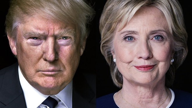 Tỷ phú Donald Trump và bà Clinton. (Nguồn: rawconservative.com)