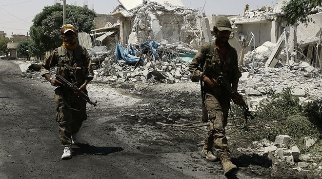 Các lực lượng được Mỹ hỗ trợ ở Syria giải phóng Manbij từ tay IS