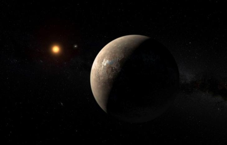  The planet Proxima b orbiting the red dwarf star Proxima Centauri, the closest star to our Solar System, is seen in an undated artist's impression released by the European Southern Observatory August 24, 2016. ESO/M. Kornmesser/Handout via Reuters