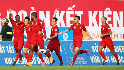 Cuộc đua nước rút đến ngôi vô địch V.League 2016: Cơ hội lần đầu cho Hải Phòng