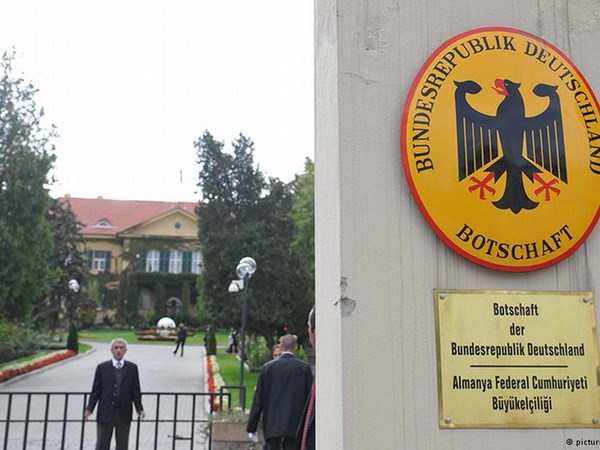 Đại sứ quán Đức ở Thổ Nhĩ Kỳ phải đóng cửa. (Nguồn: dw.com)