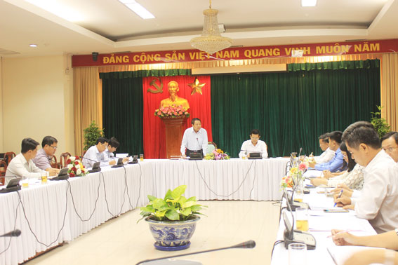  Trung tướng Nguyễn Văn Đạo, Phó chủ tịch Hội Cựu chiến binh Việt Nam phát biểu chỉ đạo tại hội nghị