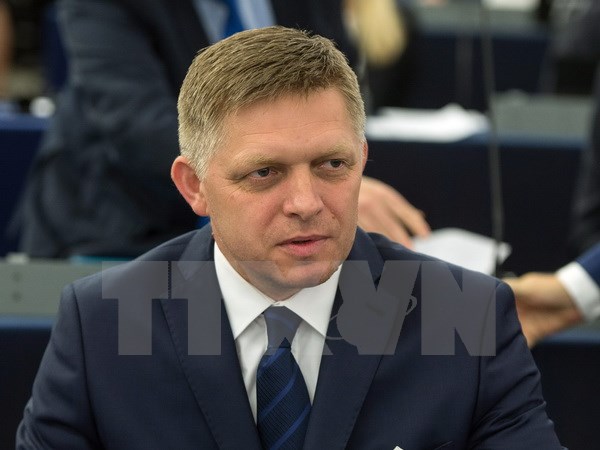 Thủ tướng Slovakia Robert Fico phát biểu trong cuộc họp Nghị viện châu Âu ở Strasbourg, Pháp ngày 6/7 vừa qua. (Ảnh: EPA/TTXVN)