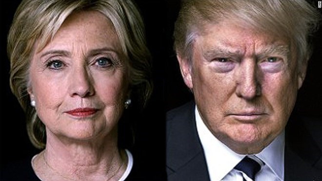 Ứng viên Clinton dẫn trước đối thủ Trump trước thềm cuộc tranh luận