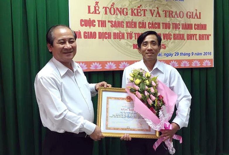 Đồng Nai đoạt giải Nhất sáng kiến cải cách thủ tục hành chính về BHXH