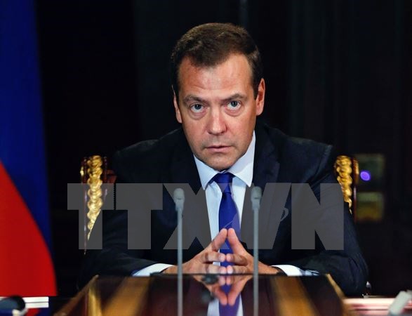 Thủ tướng Nga Dmitry Medvedev. (Nguồn: AFP/TTXVN)