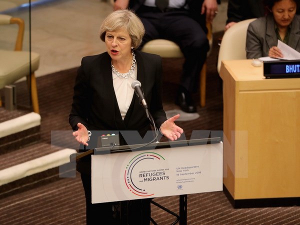 Thủ tướng Anh Theresa May. (Ảnh: AFP/TTXVN)