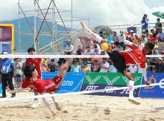 Vietnam beat RoK in the sepak takraw event at the Asian Beach Games in Da Nang. 