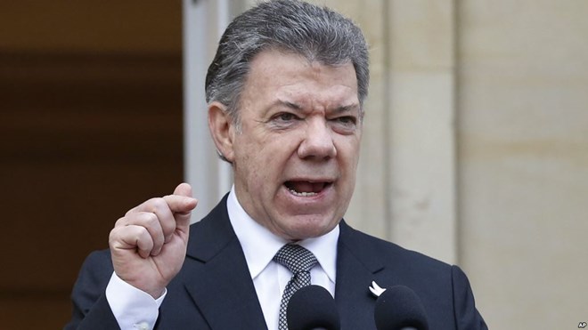 Tổng thống Colombia Juan Manuel Santos. (Nguồn: Panamapost)