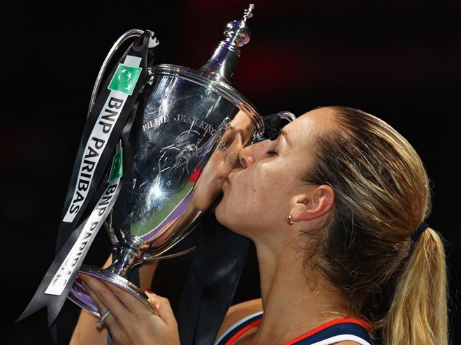 Dominika Cibulkova vô địch WTA Finals 2016. (Nguồn: Getty Images)