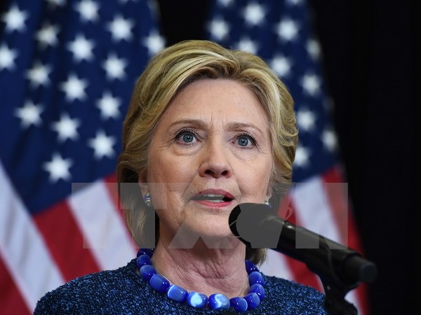 Ứng viên Tổng thống Mỹ Hillary Clinton. (Nguồn: AFP/TTXVN)