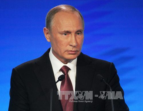 Tổng thống Nga Vladimir Putin. Ảnh: AP/TTXVN