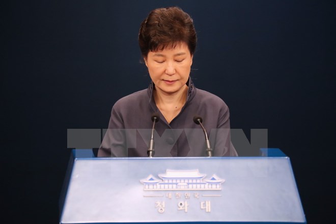 Tổng thống Hàn Quốc Park Geun-Hye. (Nguồn: YONHAP/TTXVN)