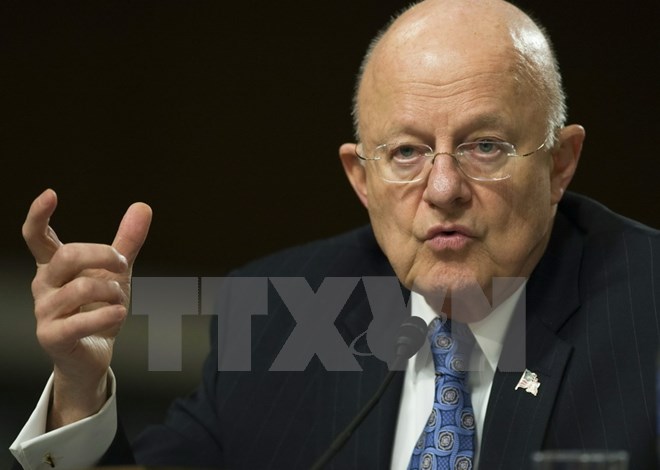 Giám đốc Tình báo Quốc gia Mỹ James Clapper. (Nguồn: AFP/TTXVN)