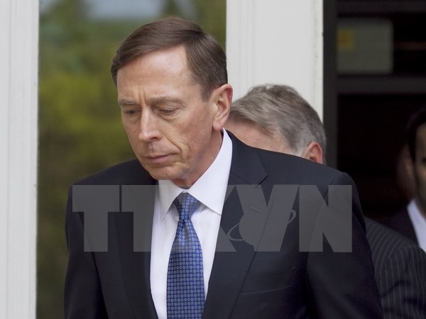 Cựu Giám đốc CIA David Petraeus. (Ảnh: AFP/TTXVN)