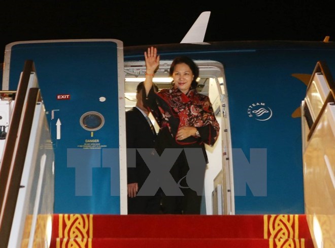Top legislator arrives in UAE for female parliament speakers summit