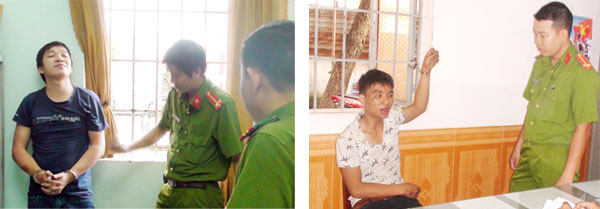 Một số đối tượng trộm xe máy bị công an bắt trong thời gian qua.