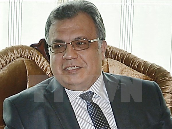 Đại sứ Nga tại Thổ Nhĩ Kỳ Andrey Karlov ở Ankara ngày 4/6. (Nguồn: AFP/TTXVN)