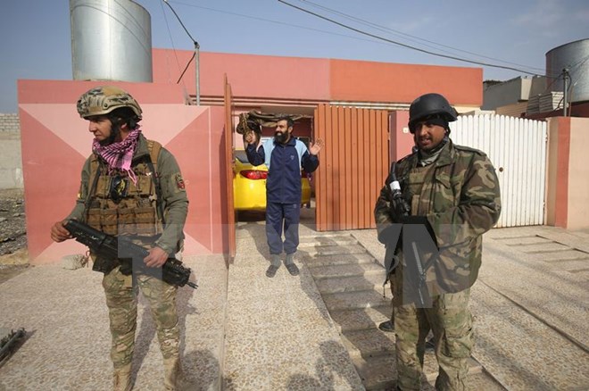 Lực lượng Iraq giành quyền kiểm soát Al-Intisar, phía đông của thành phố Mosul ngày 31/12. (Nguồn: AFP/TTXVN)