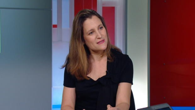 Tân Ngoại trưởng Canada Chrystia Freeland. (Nguồn: CBC)