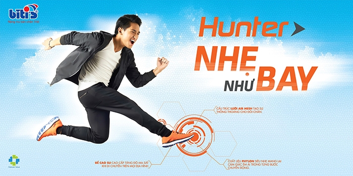 Mẫu quảng cáo của Bitis Hunter, sản phẩm giày thể thao đang gây bão trong giới trẻ Việt. Nguồn: Internet