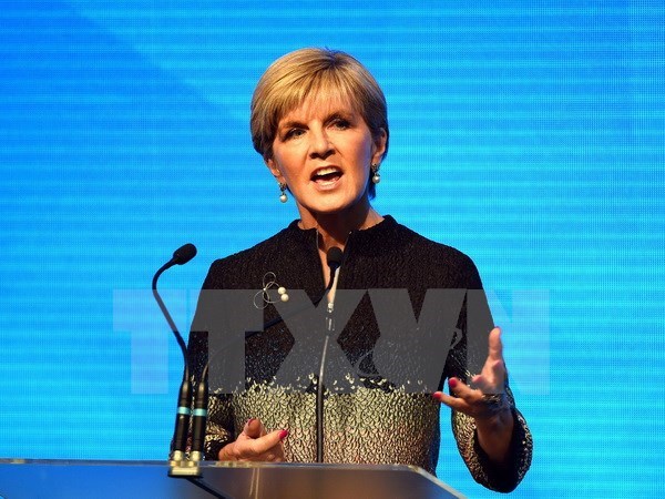 Ngoại trưởng Australia Julie Bishop. (Nguồn: AFP/TTXVN)