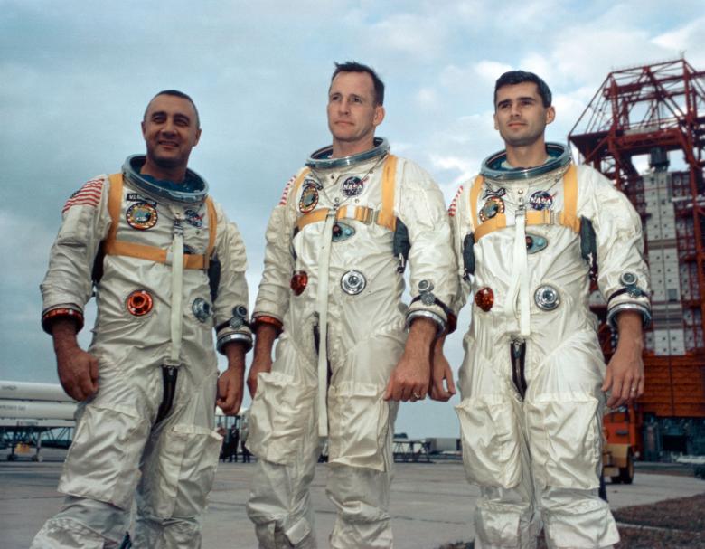 NASA unveils spaceship hatch 50 years after fatal Apollo 1 fire
