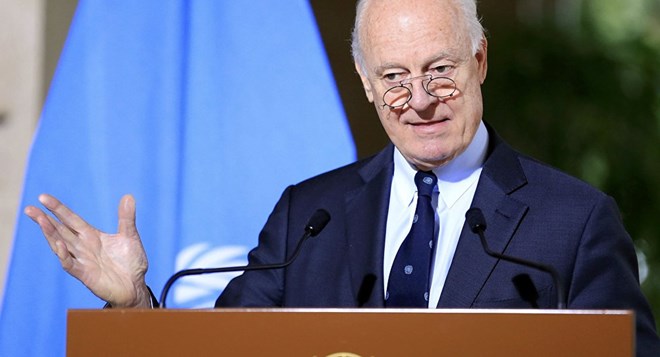 Đặc phái viên Liên hợp quốc về vấn đề Syria ông Staffan de Mistura. (Nguồn: Reuters)