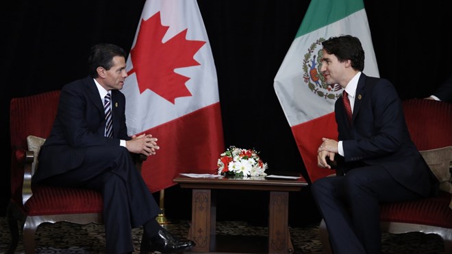 Thủ tướng Canada lo căng thẳng Mỹ-Mexico ảnh hưởng đến khu vực
