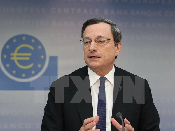 Chủ tịch Ngân hàng Trung ương châu Âu (ECB) Mario Draghi. (Ảnh: AFP/TTXVN)