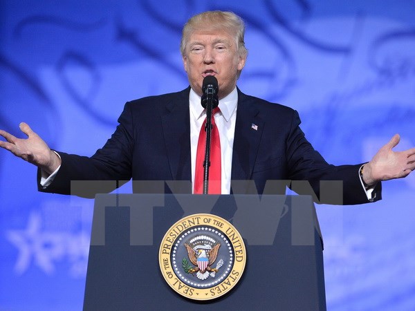 Tổng thống Mỹ Donald Trump. (Nguồn: AFP/TTXVN)