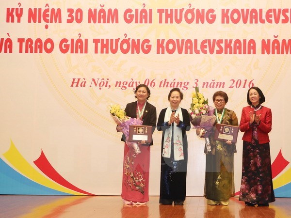 Kovalevskaya awards honour Vietnamese female scientists