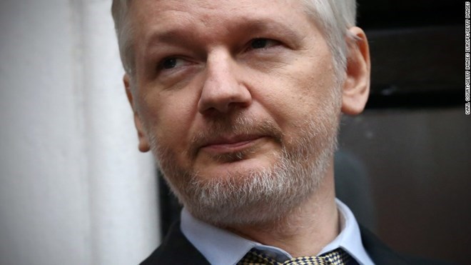 Nhà sáng lập WikiLeaks Julian Assange. (Nguồn: Getty)