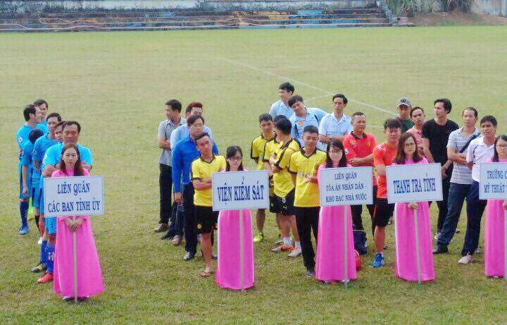 24 đội bóng tham dự Giải bóng đá Công đoàn viên chức tỉnh 2017