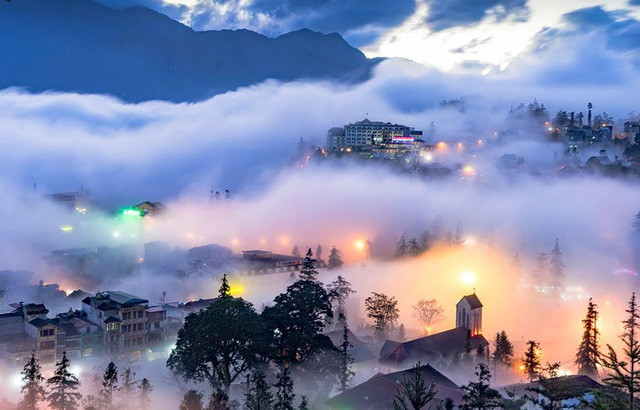 View of Sapa from San May