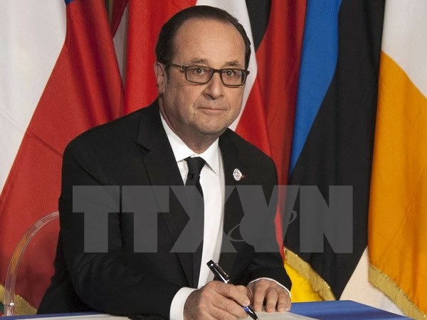 Tổng thống Pháp Francois Hollande. (Nguồn: EPA/TTXVN)