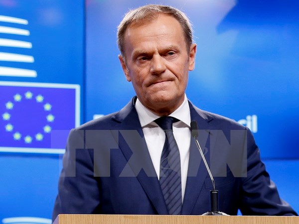 Chủ tịch Hội đồng châu Âu (EC) Donald Tusk. (Ảnh: AFP/TTXVN)