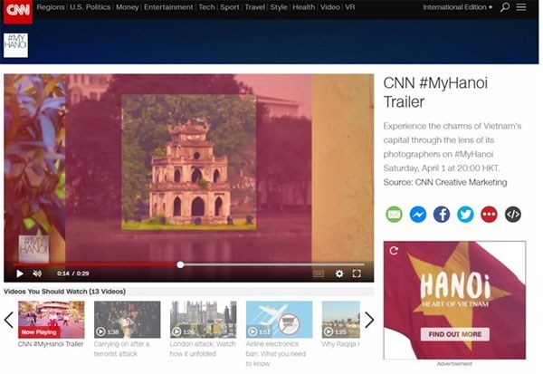 CNN’s #MyHanoi offers viewers a chance to experience the charms of Vietnam’s capital through the lens of its photographers (Photo courtesy of CNN)