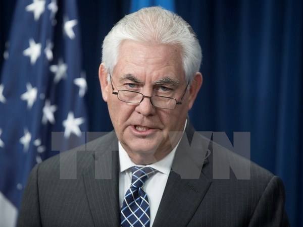 Ngoại trưởng Mỹ Rex Tillerson. (Ảnh: EPA/TTXVN)